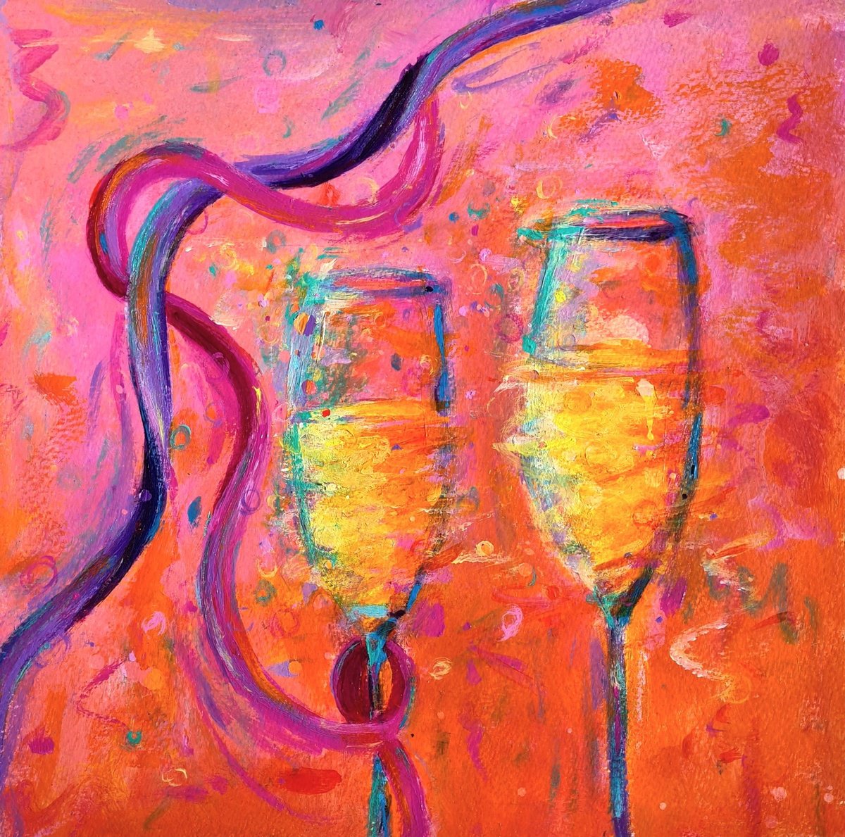  Celebration By Dawn Underwood, 10 X 10, Artwork For Sale On Artfinder