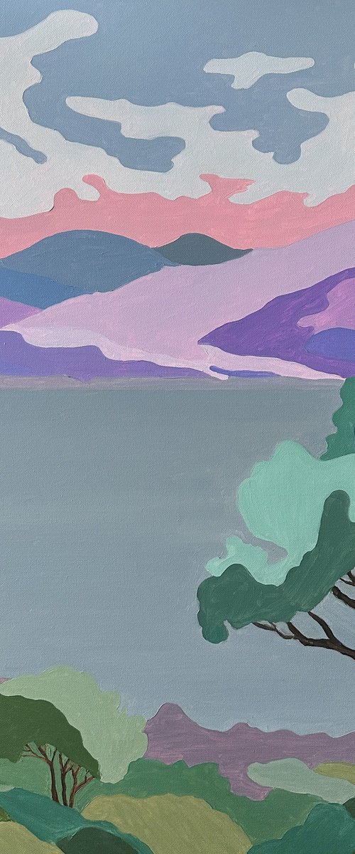 Blue Landscape by Irina Anis