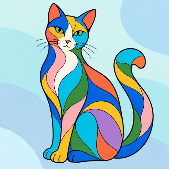 Vibrant Cat #03