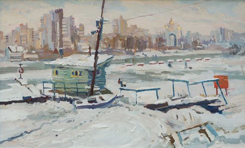 Winter in Gidropark by Victor Onyshchenko