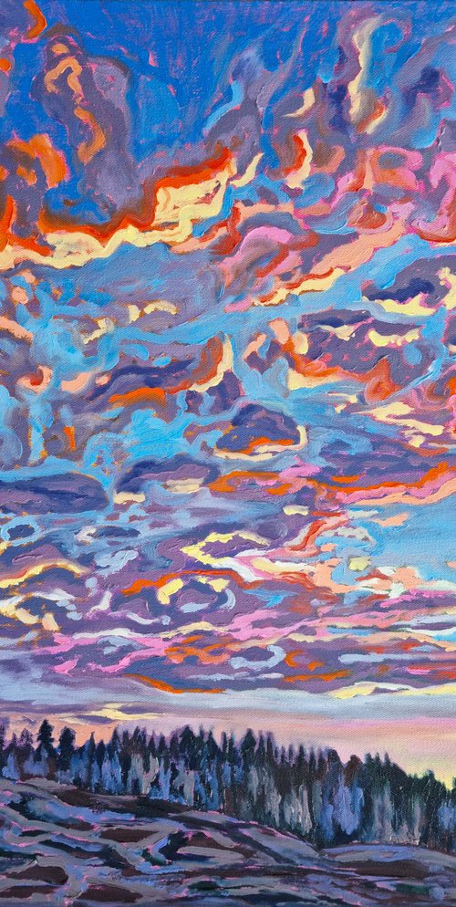 Glowing Clouds by Zulfiya Mukhamadeyeva