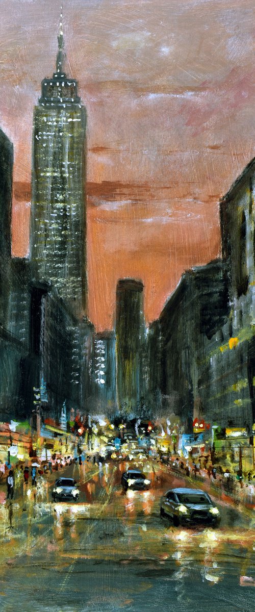 New York in rain12 by Vishalandra Dakur