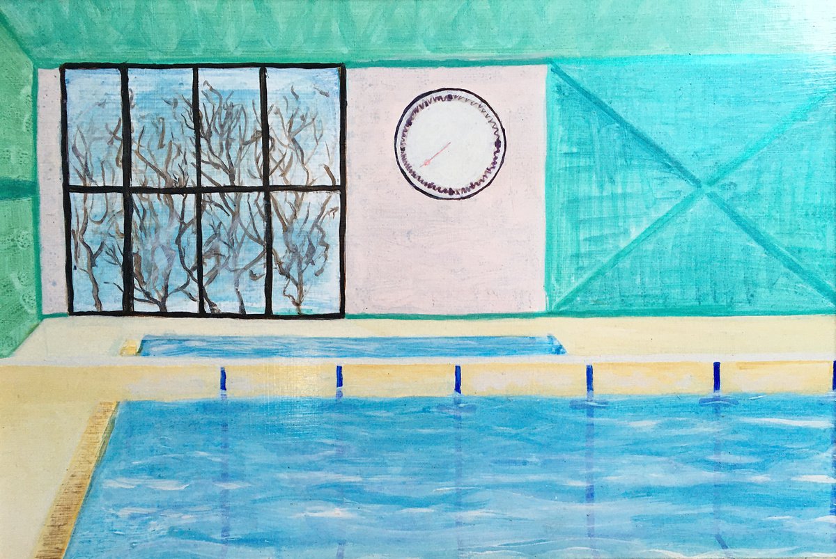 Time - indoor pool by Rene Goorman