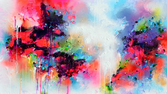Fresh Moods 43, Large Gallery Quality Ready to Hang Abstract Painting FREE SHIPPING