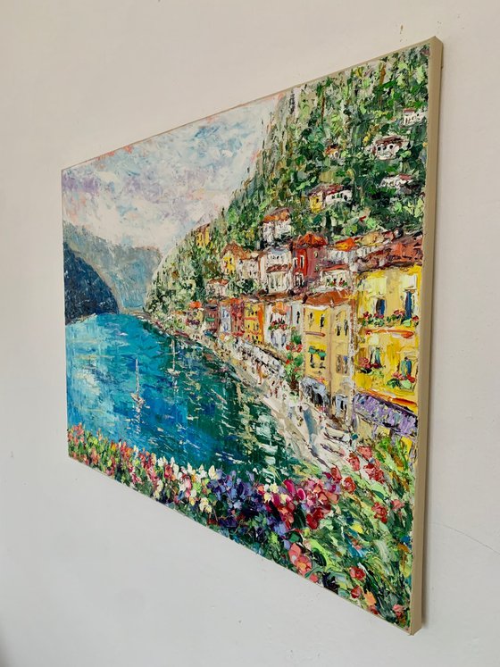 Varenna town by lake Como