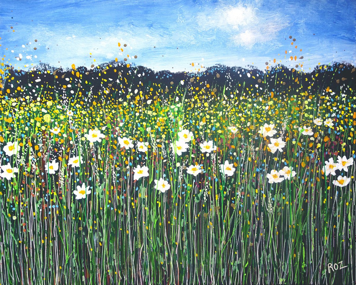 Wildflower Meadow 21 by Roz Edwards