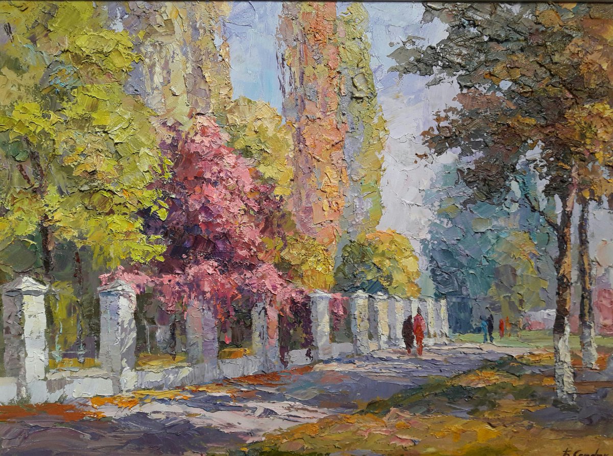 Oil painting Autumn Alley by Boris Serdyuk