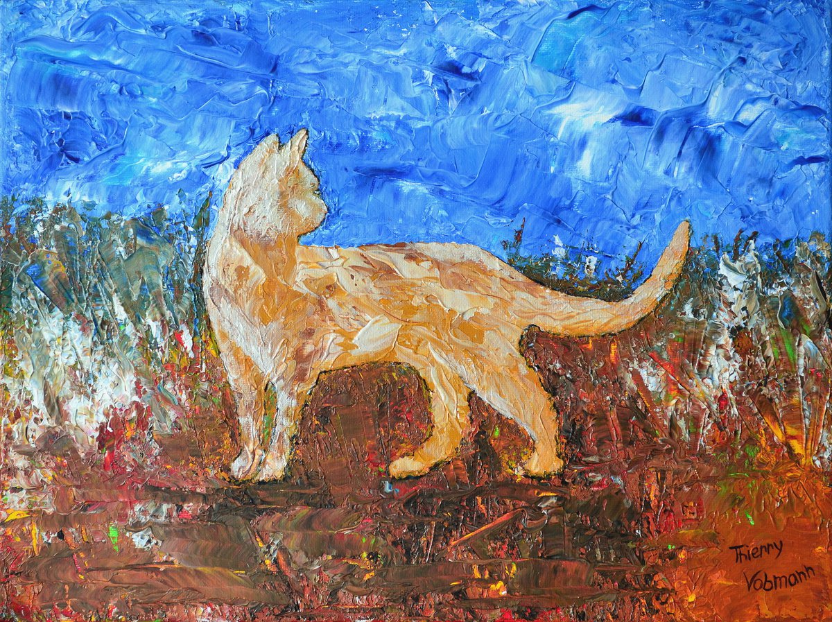 GOLDEN CAT by Thierry Vobmann. Abstract .