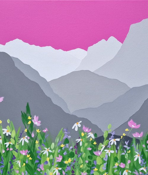 Summer flowers in Langdale, The Lake District by Sam Martin