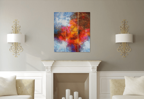 Abstract Triptych / 3 in 1 / Alex Senchenko © 2019 / Incarnation