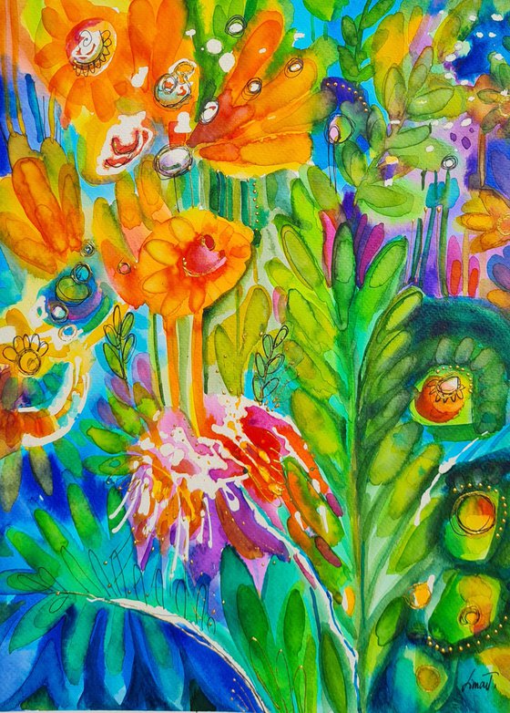 Summer garden 3. (30x40cm)