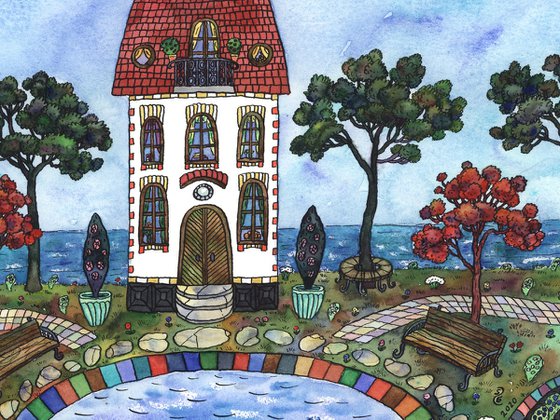 HOUSE BY THE OCEAN by Gala Sobol (Gift, Home Decor)