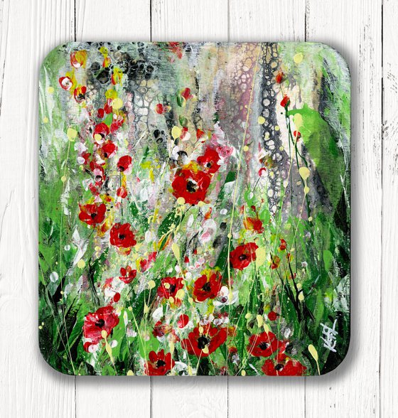 Floral Joy 35 - Abstract Painting by Kathy Morton Stanion