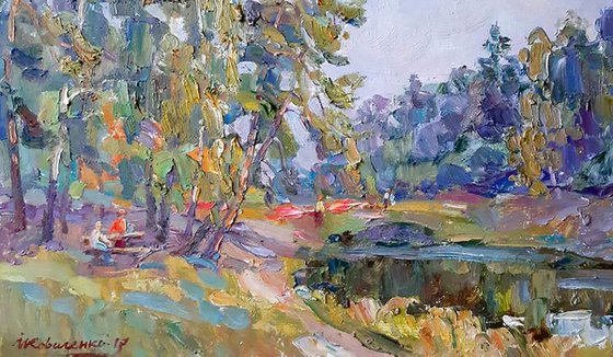 Oil painting Forest park nKoval143