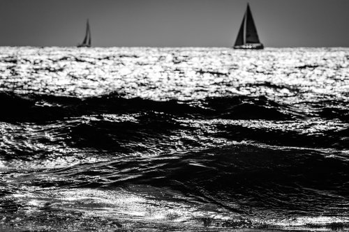 Two Sailboats | Limited Edition Fine Art Print 1 of 10 | 60 x 40 cm by Tal Paz-Fridman