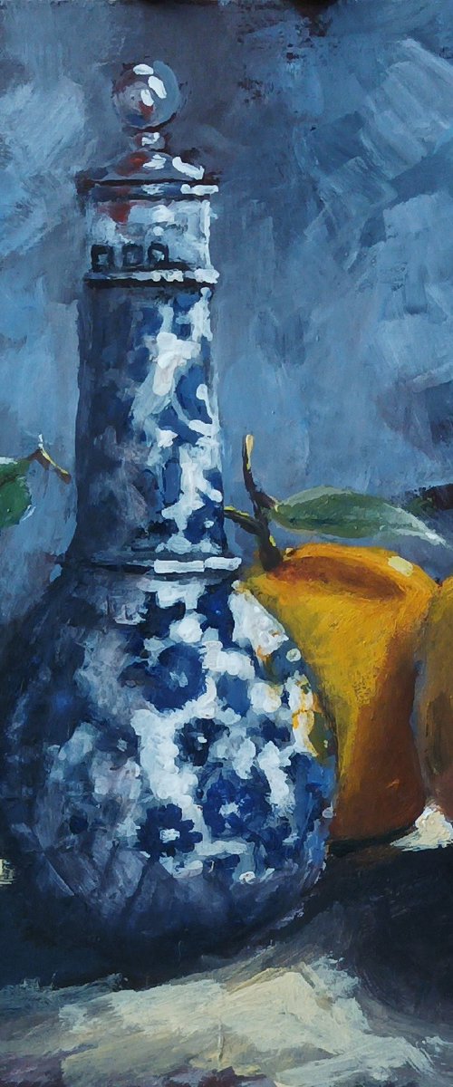 Still life with Oranges by Alan Harris