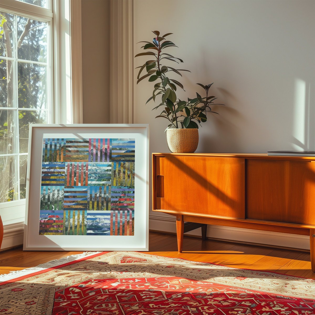 Geometric Giclee Print , Expanse By Amelia Coward, 31 X 31, Artwork For Sale On Artfinder