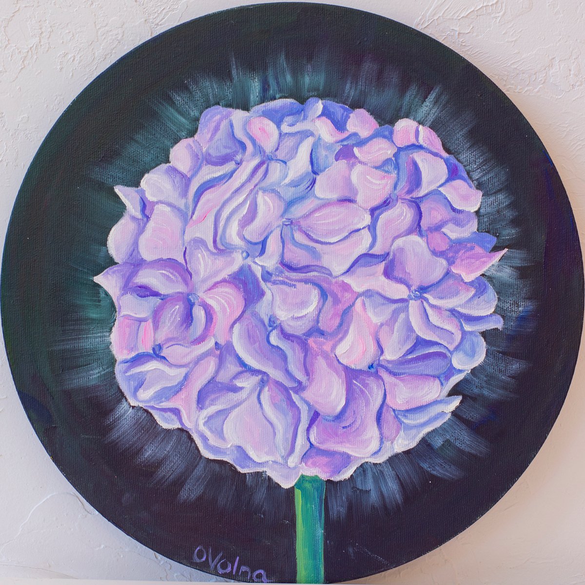 Round purple hyacinth by Olga Volna