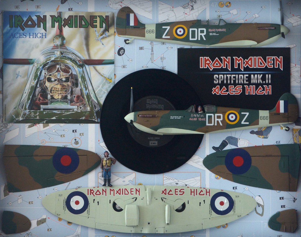 Model Collage: Iron Maiden Spitfire by Karl Hamilton-Cox