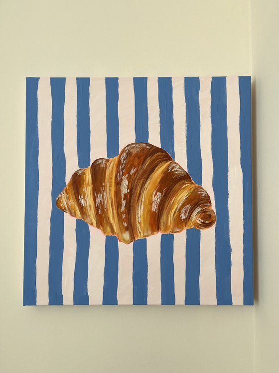 Vintage Striped Croissant