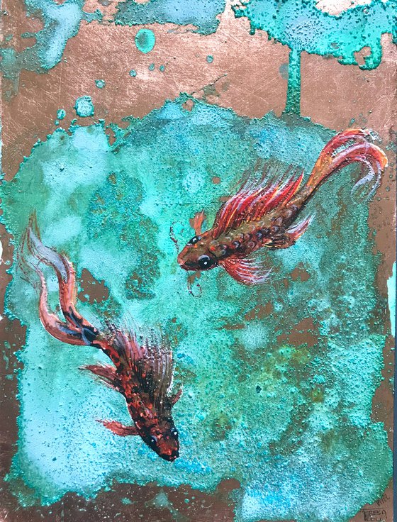 Koi on copper II