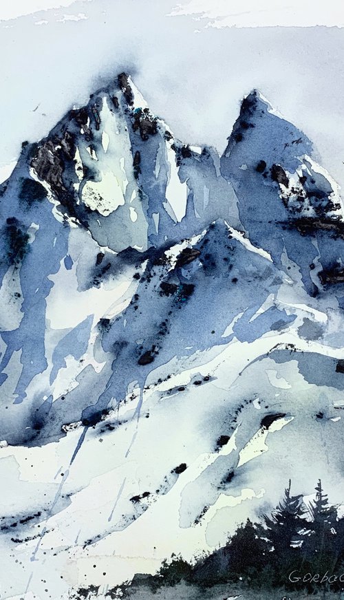 Snowy Mountains #4 by Eugenia Gorbacheva