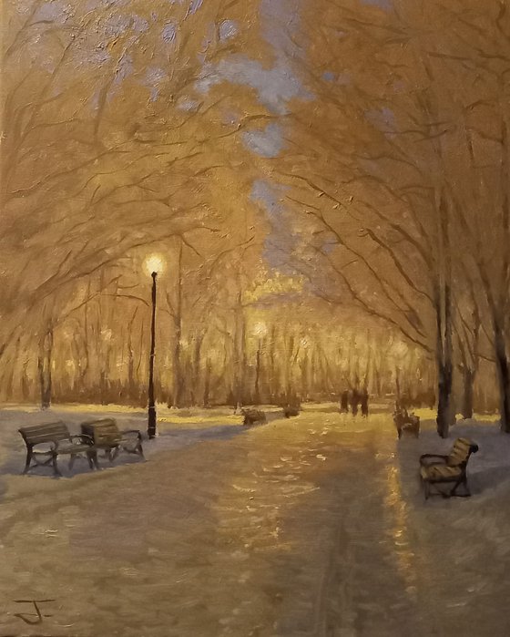 The Glow on a Winter Walk