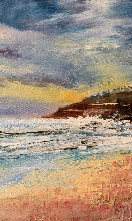 Morning Waves, Whitley Bay by Andrew Moodie