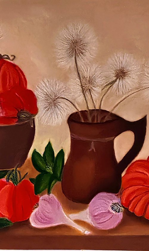 Dandelions and Tomatoes by Marina Borisova