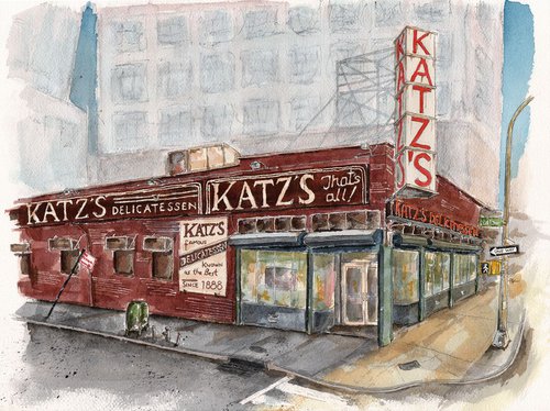 Katz's Delicatessen, Lower East Side, NYC by Peter Koval