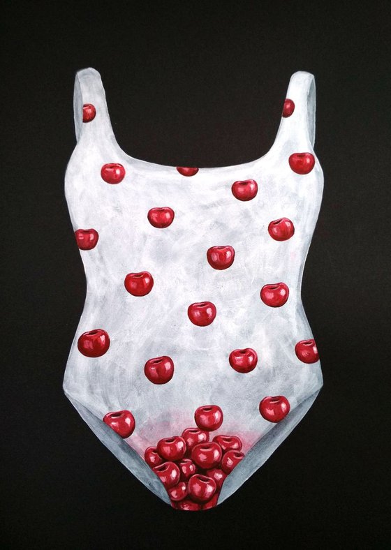 Cherry swimming suit