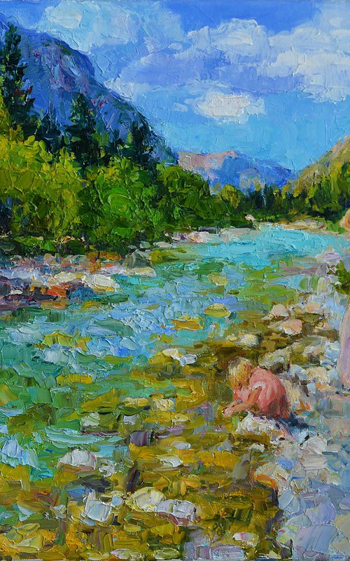 By the river by Vachagan Manukyan