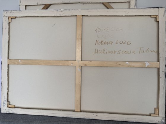 Crossing Light Fields. blue indigo