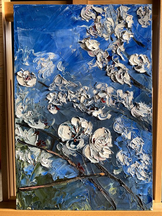 Cherry Blossom Oil Painting