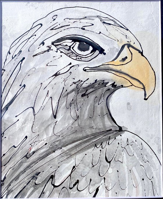 Eagle Ink Painting