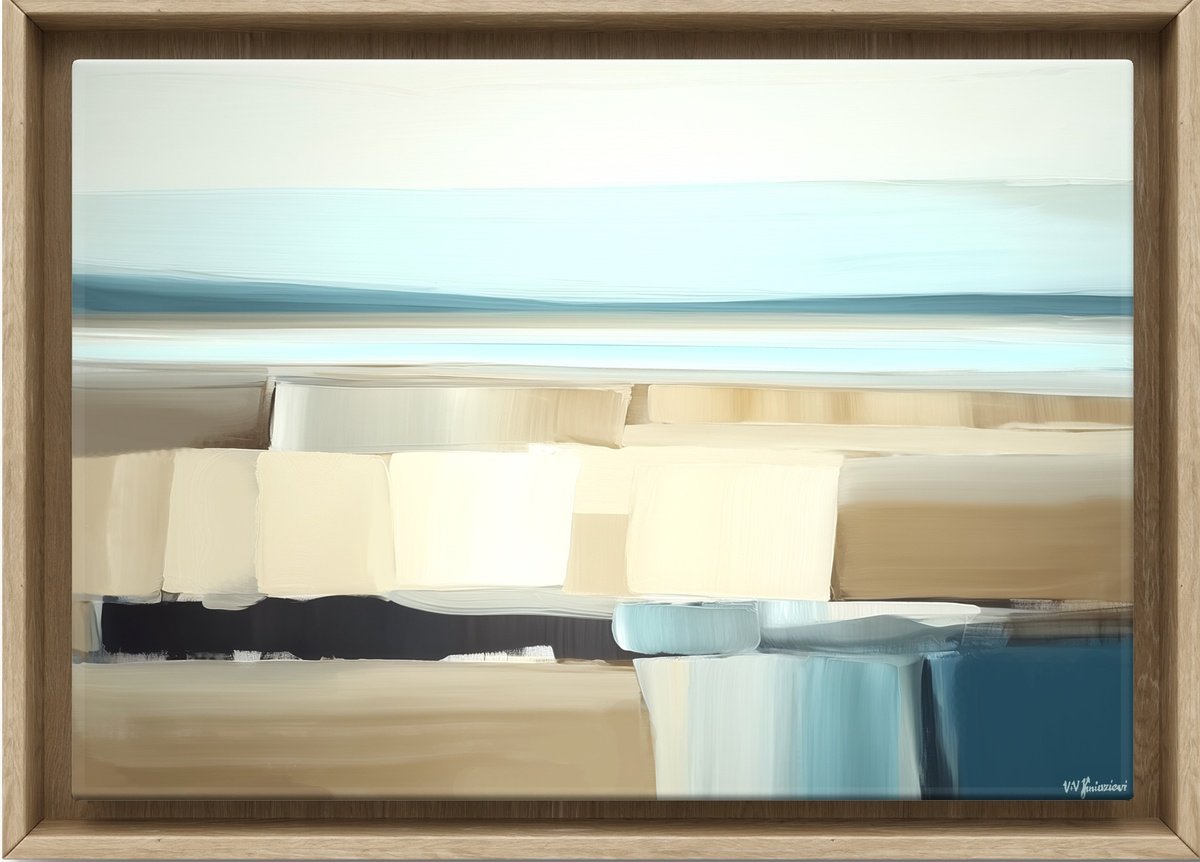  Sand, Light And Sky #7 By V+V Kniazievi, 43 X 31, Artwork For Sale On Artfinder