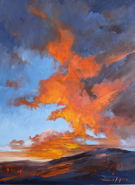 The sky awakens,