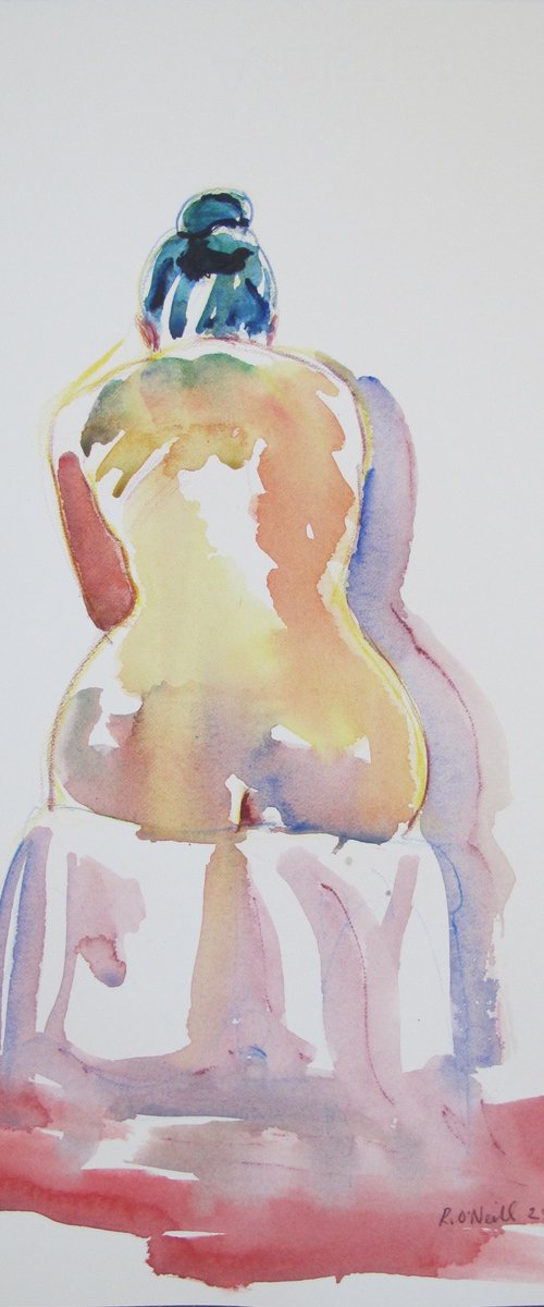 Seated Nude back study by Rory O’Neill