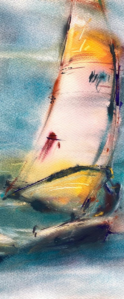 Windsurfing symphony by Anna Boginskaia