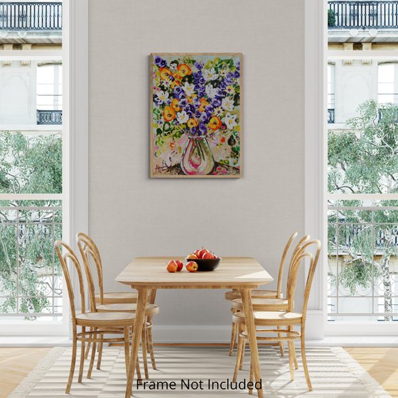 Lilies and Larkspur