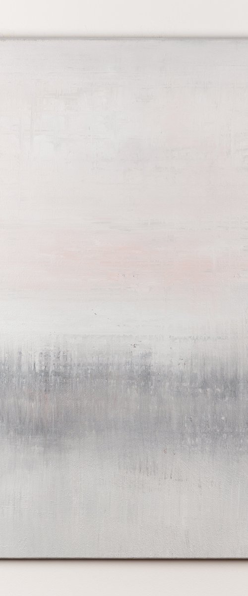 Grey abstract painting WK522 by Radek Smach