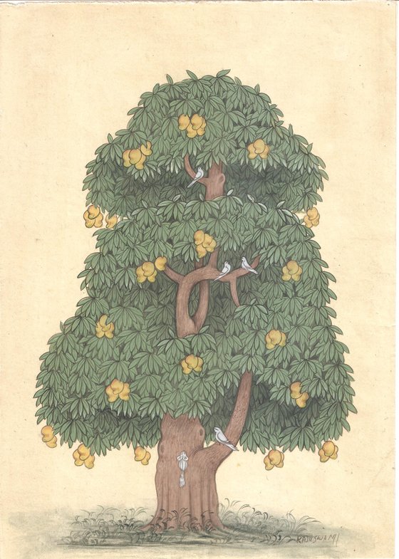 Royal Mango Tree | Original Miniature Art