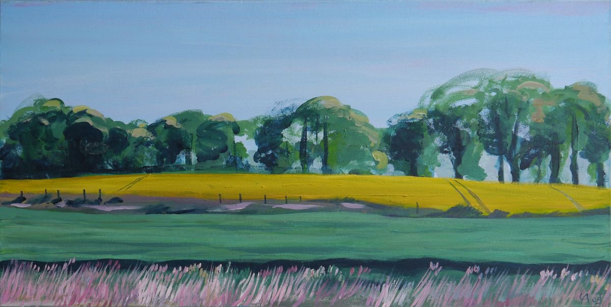  The Field Ii By Anastasia Chernysheva, 31 X 16, Artwork For Sale On Artfinder