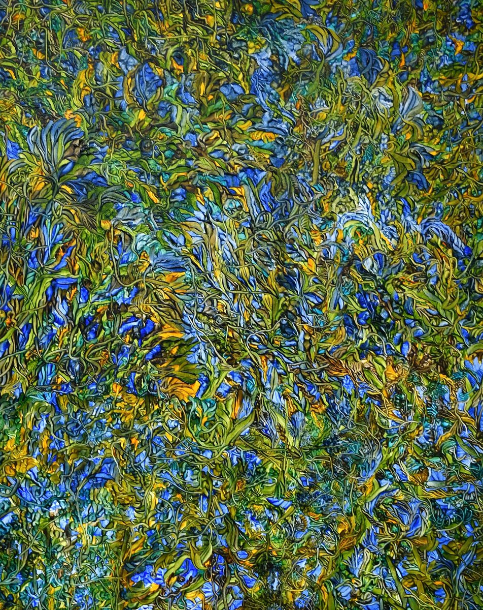 Night Garden By Kathleen Mullaniff, 31 X 39, Artwork For Sale On Artfinder