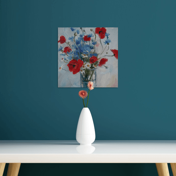 Bouquet with poppies