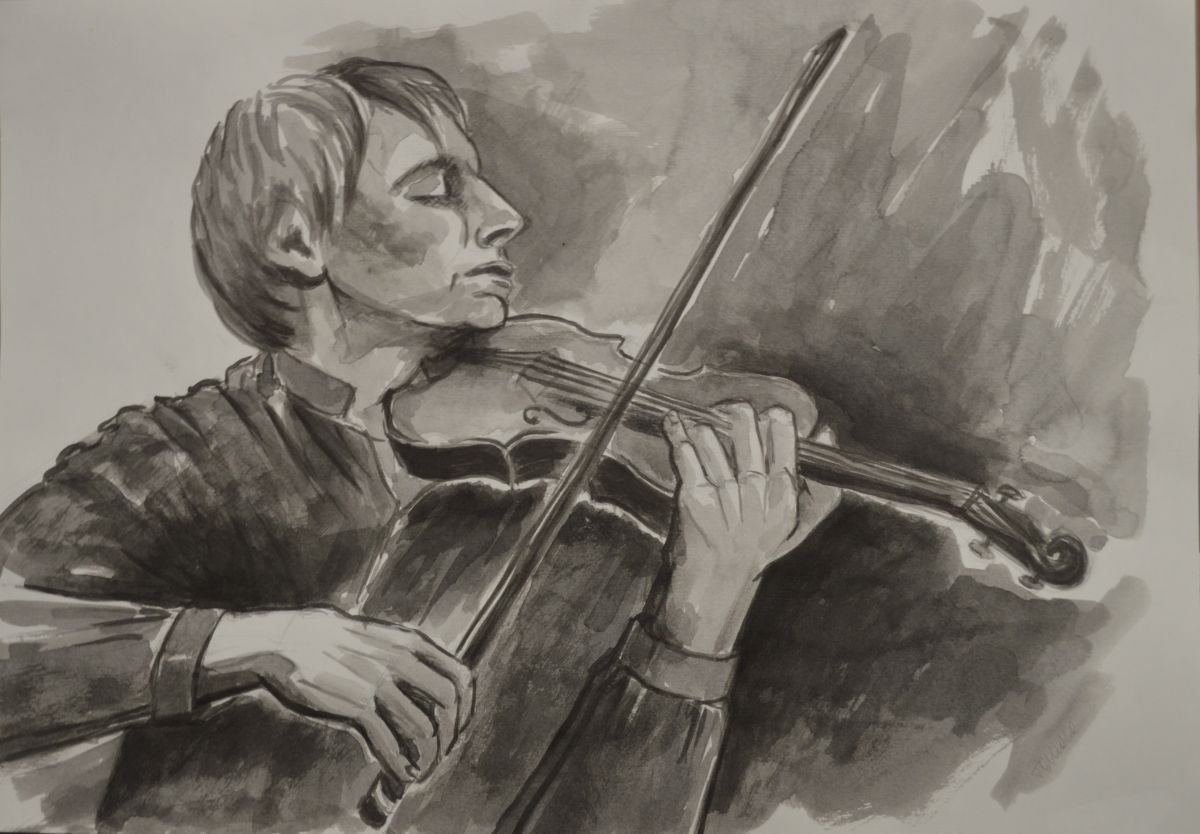 Violinist by Tamara Spitaler Skoric