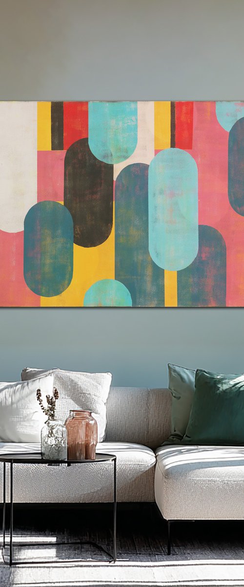 Traffic Pink Landscape by Ronald Hunter