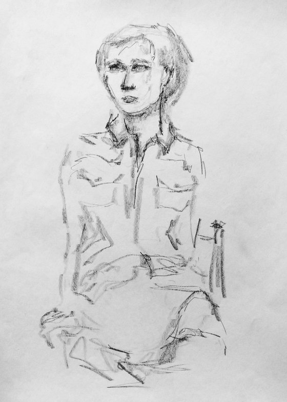 Sketch for a portrait.