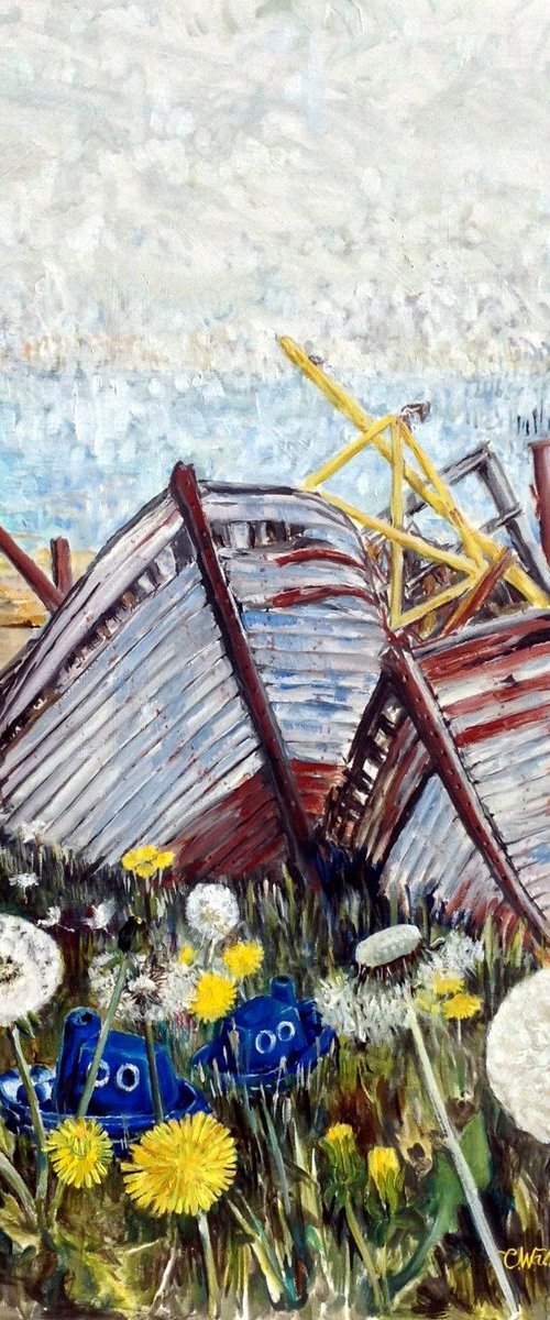 Blue Boats by Chris Walker