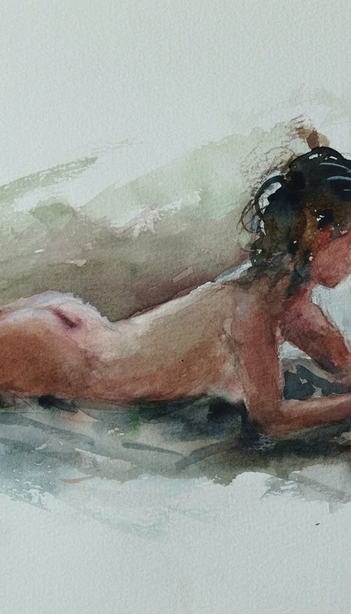 Nude woman by Ann Krasikova